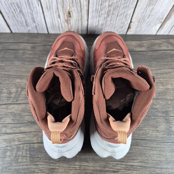 Hoka One One Anacapa Mid GTX Hiking Shoes Women's 7.5 B Hot Sauce CherryMahogany - Picture 6 of 9